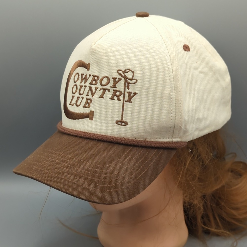Sendero Provisions Co Cowboy Country Club Hat Cap Snapback Rope Adjustable